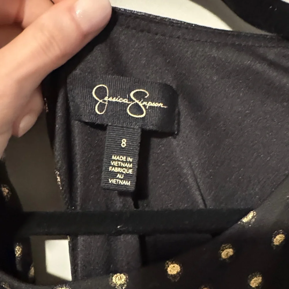 Black Dress with Gold Dots- Jessica Simpson - Picture 3 of 4